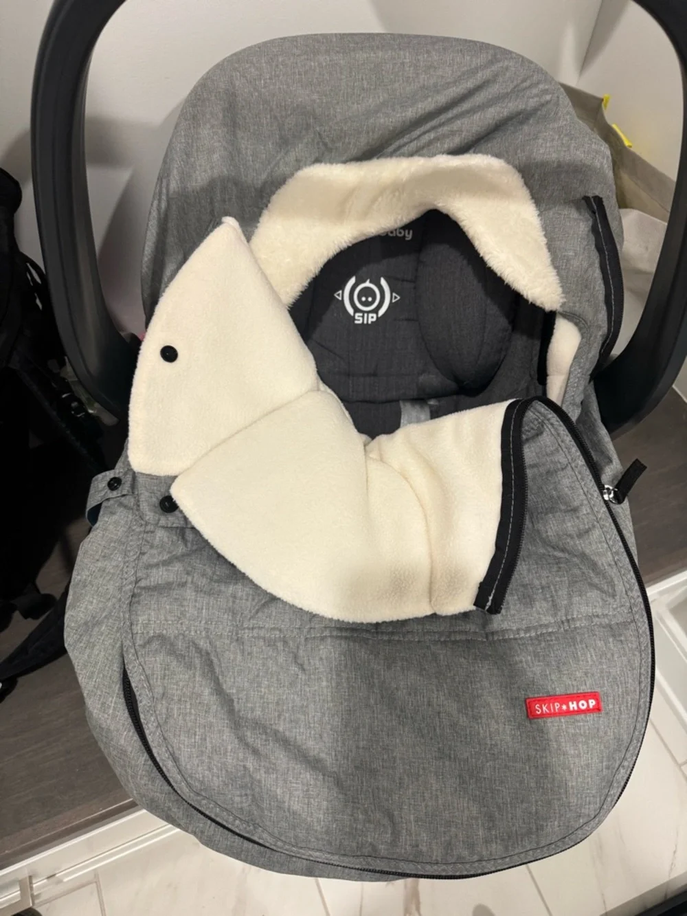 Skip Hop Grey Infant Car Seat Cover